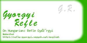 gyorgyi refle business card